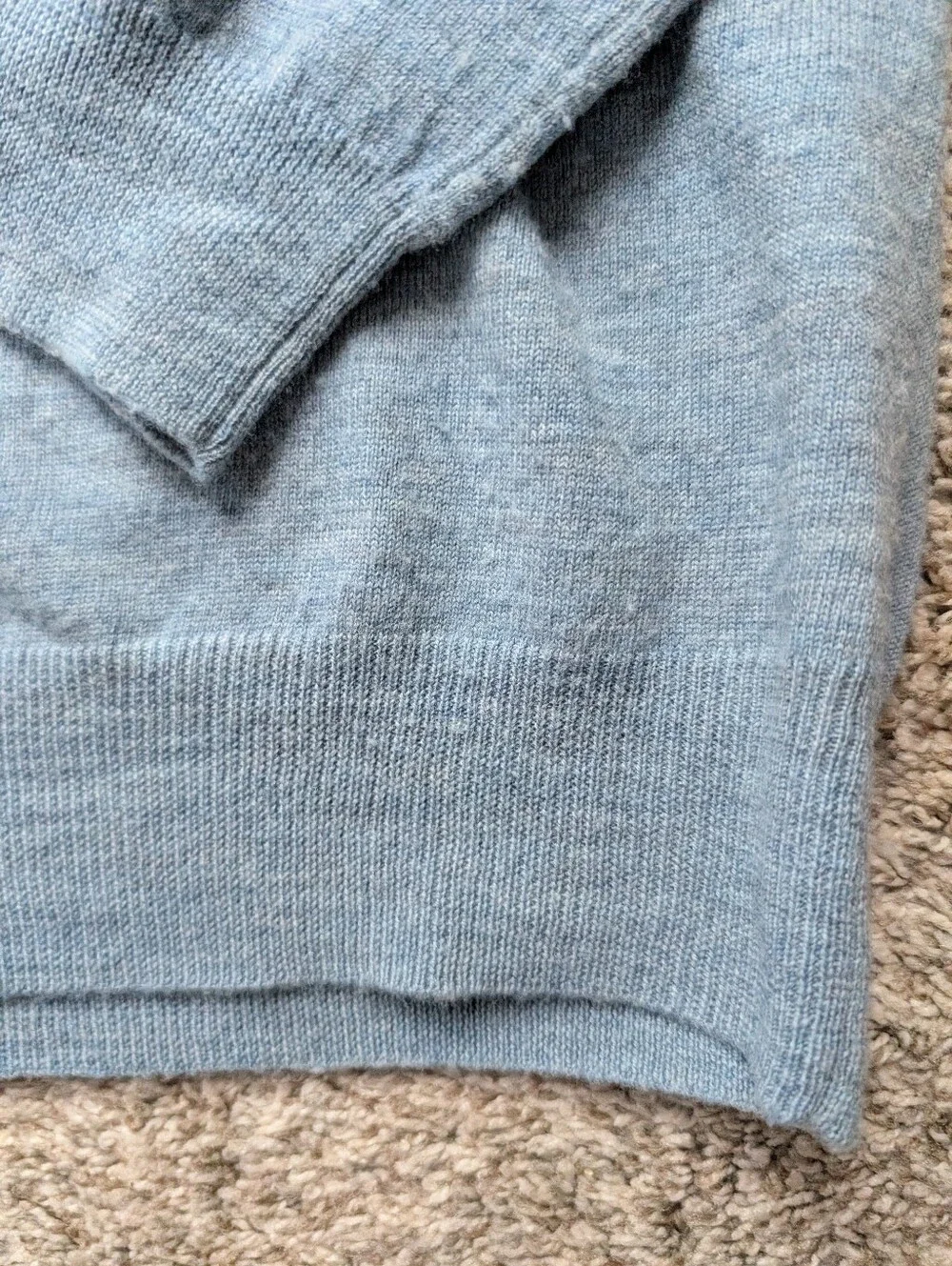 Banana Republic Merino Wool‎ V-Neck Men’s Sweater - Light Blue Sz L Classic Prep
